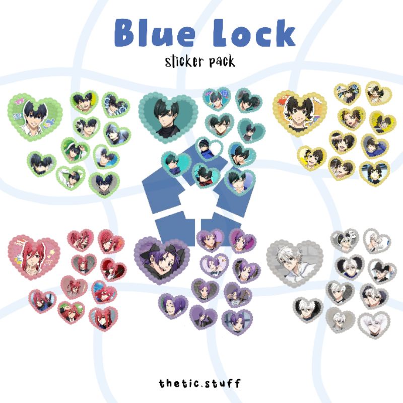 

Blue lock sticker pack || stiker Blue lock