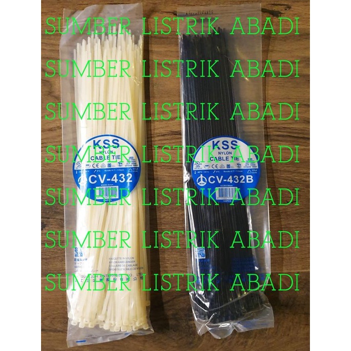 

6,6 Kabel Ties Kss Cv 432 Isi 100Pcs (Hitam/ Putih)