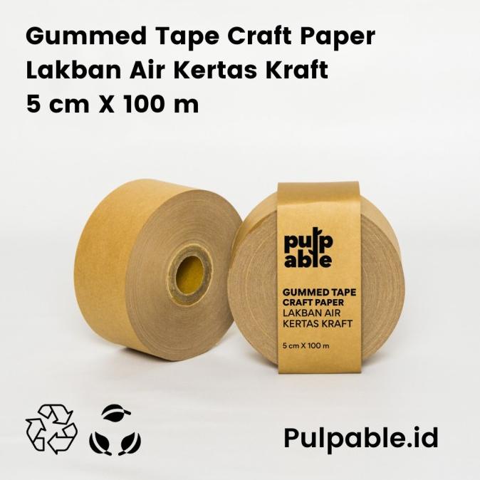 Sale Lakban Air Ramah Lingkungan / Brown Eco Friendly Gummed Tape Pulpable