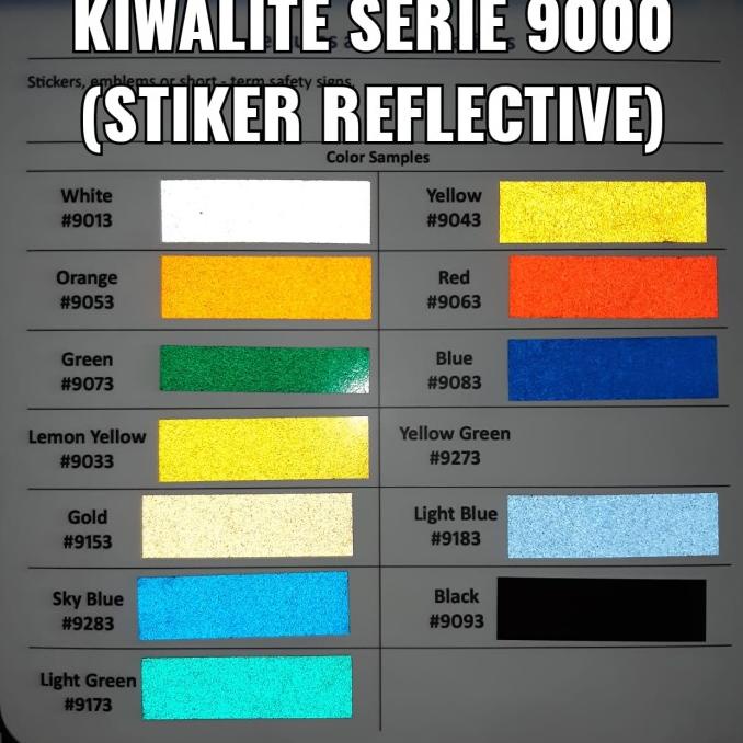 

6,6 Sticker Reflective Kiwalite 9000 Safety Grade