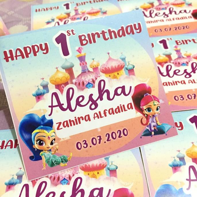 

Sale Stiker Ulang Tahun Anak Birthday Sticker Custom Cutting Souvenir Ultah
