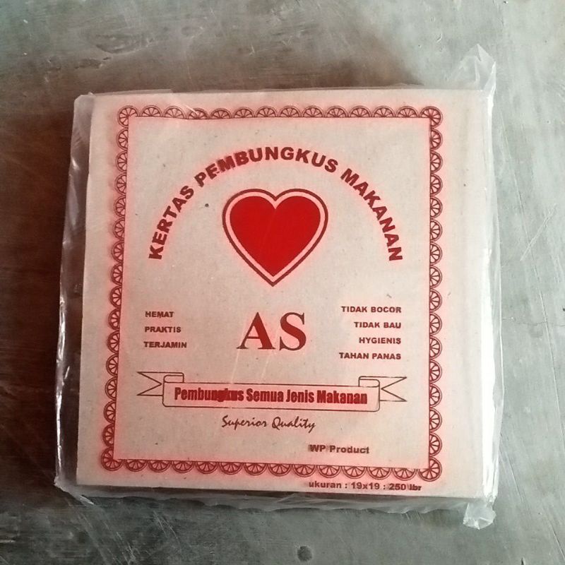 

kertas minyak/Samir AS uk tanggung isi 250 lembar