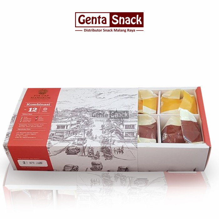 

Termurah Pia Cap Mangkok Isi 12 Bakpia Khas Malang