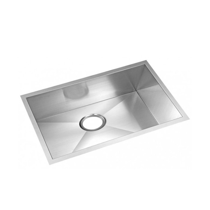 Terlaris Zehn+ Cus7645 Jumbo Bowl Stainless Steel Sink+Acc