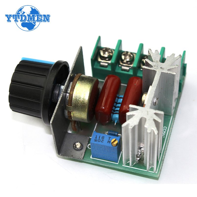 ✅&amp;AC 220V 2000W SCR Voltage Regulator Dimmer Motor Speed Controller Thermostat Hight Power Electronic Voltage Regulator Module