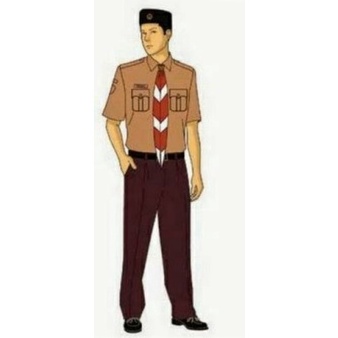 HARGA TERMURAH. 1 stel SERAGAM PRAMUKA PEMBINA LAKI LAKI /SERAGAM PRAMUKA GURU /SERAGAM PRAMUKA PNS 