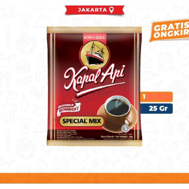 

♟ MCMXCIX 78107 Kapal Api Special Mix 1 Renceng isi 10 Sachet Terlaris ❂