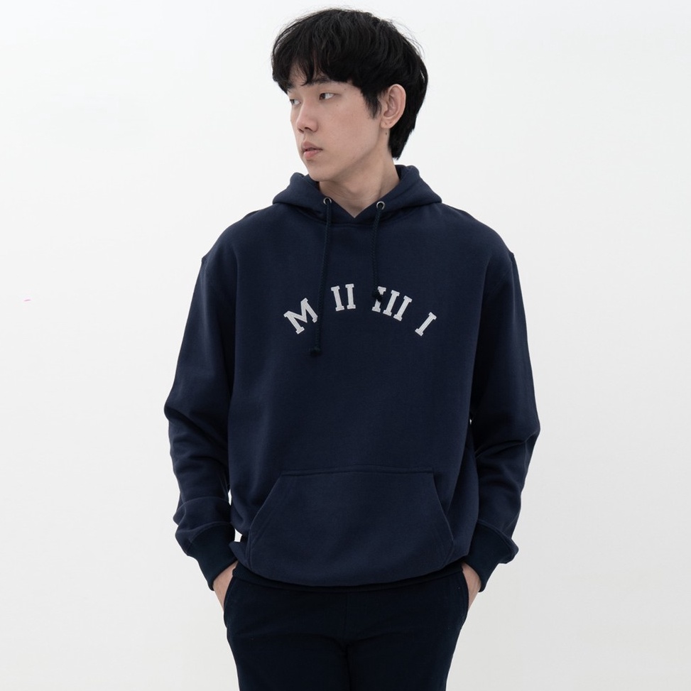 TREN TERBARU. M231 Hoodie Panjang Navy 2197E