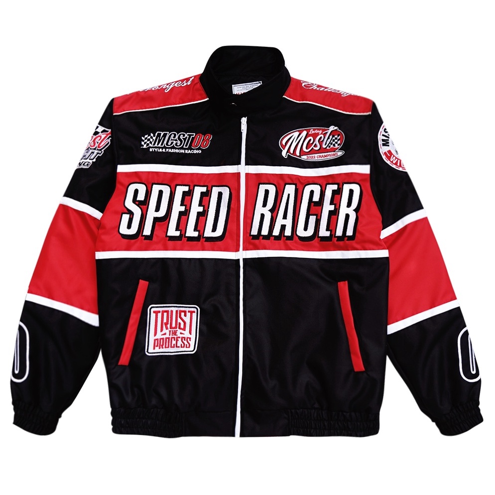 PALING DIMINATI. Miscast Nascar Jaket Vintage Bentley Black