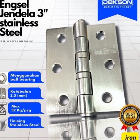 ✢BigSale!!✢ Harga promo DEKSON DEKKSON ENGSEL JENDELA engsel pintu dekkson engsel dekkson 3 inc 4 in