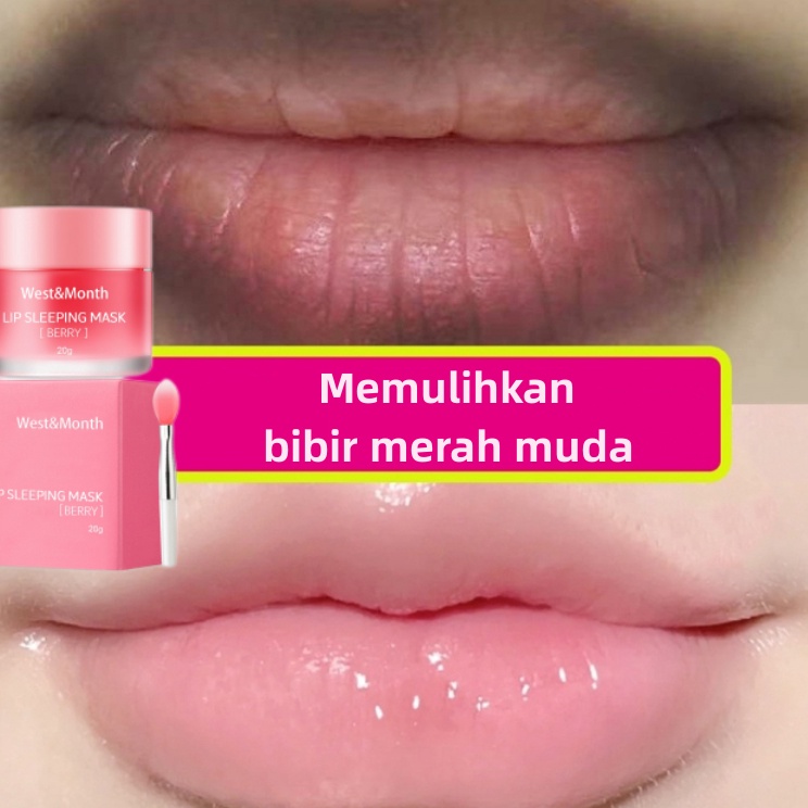 COD krim pelembab bibir hitam merah bibir yang hitam perokok pria Krim pemutih bibir gelap perawatan