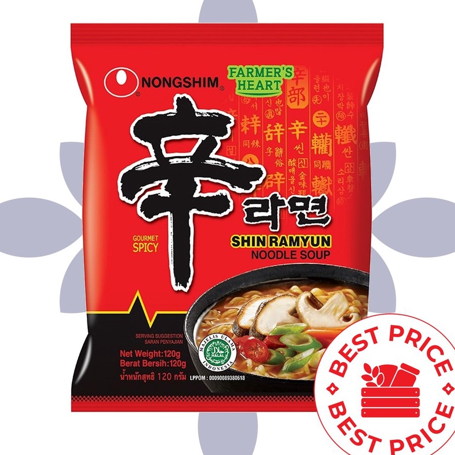 

个 VIII 7762 NONGSHIM - SHIN RAMYUN SPICY GOURMET MUSHROOM - 120 GR (MIE INSTAN KOREA) ⚡TOK SIAP 【COD ♢