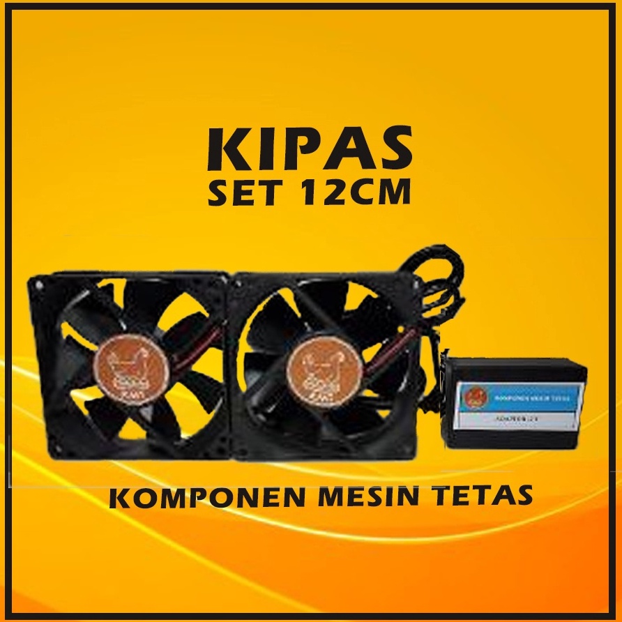 Chekout.. Fan Kipas Set 12cm dengan Adaptor untuk Mesin Tetas Telur