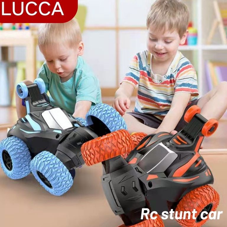 Murah Banget.. Lucca Mobil Remot Stunt Car Rotasi Otomatis 360° dengan musik Mainan Anak