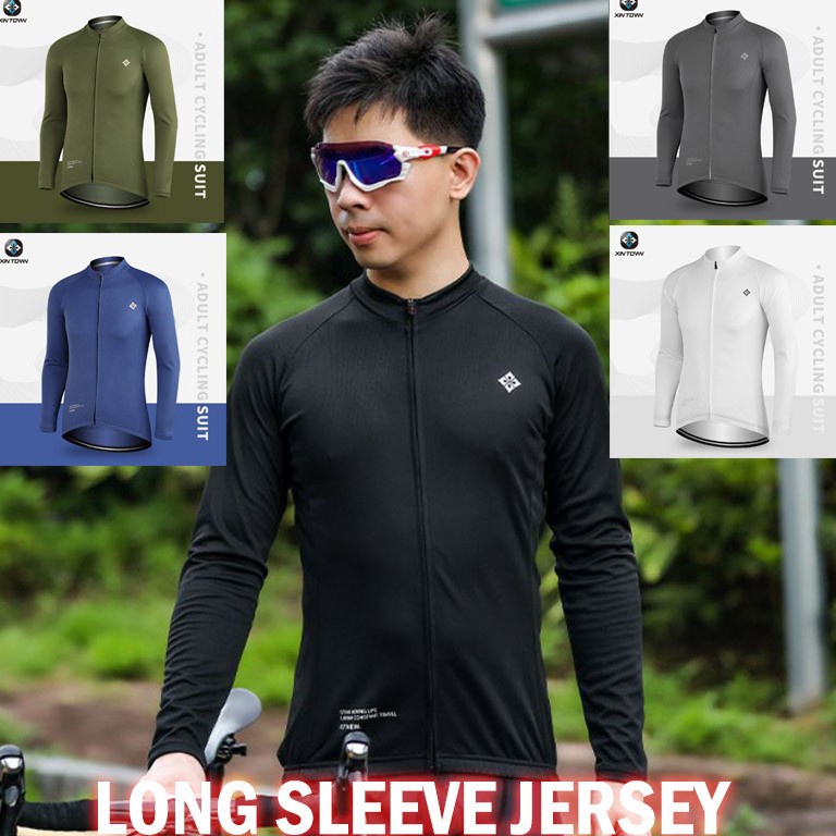 Termurah.. Xintown Baju Jersey Sepeda Lengan Panjang Roadbike MTB