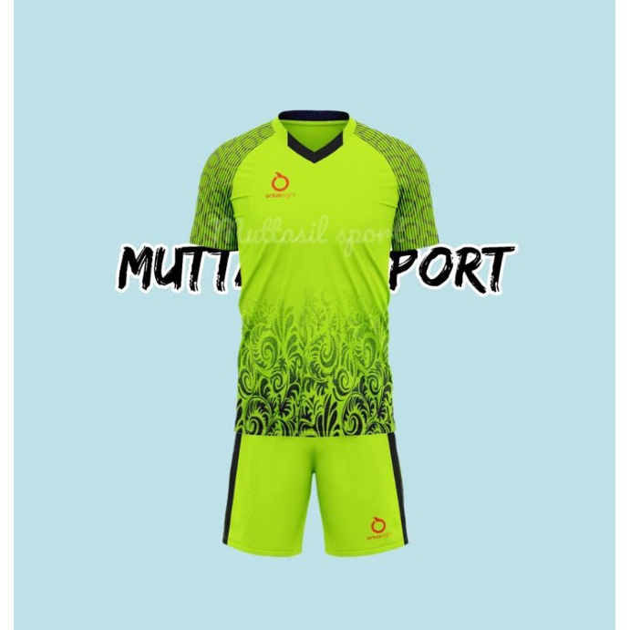 Harga Termurah.. SETELAN BAJU JERSEY FUTSAL KAOS BOLA DEWASA MOTIF BATIK ORTUSEIGHT