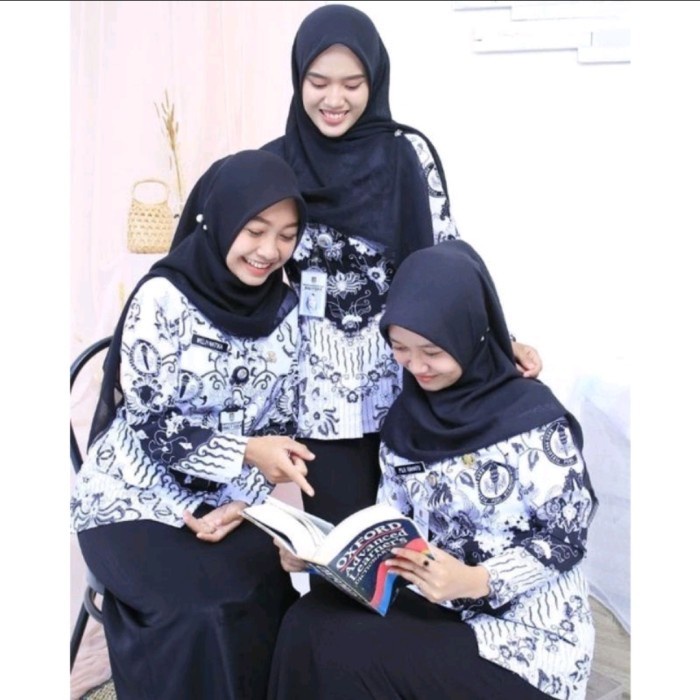 Baju Batik Pgri Wanita Ful Furing Terbaru 2022 Seragam Pgri Guru