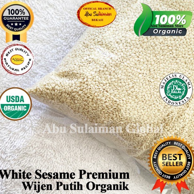 

Laris Wijen Putih 1 Kg / White Sesame 1 Kg / Premium Sesame Seeds / Biji Wijen Putih 1 Kg V8G