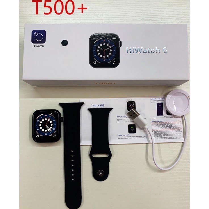 ✫FLk Bisa COD SmartWatch T500+ Plus Hiwatch 6 Original Full Screen Series 6 Wa Tlp Support IOS Andro