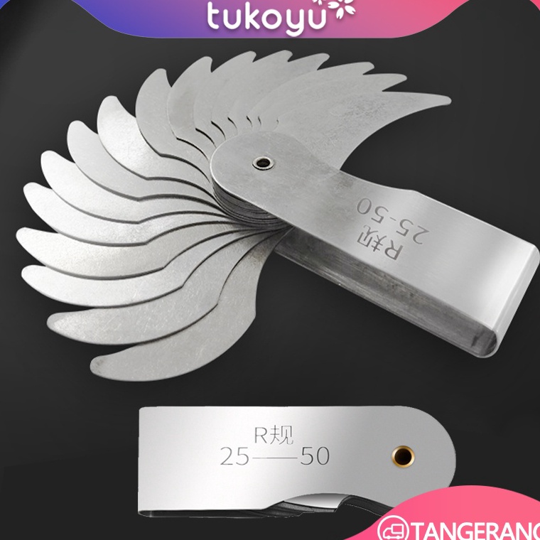 READY. Radius Gauge/Alat Ukur Radius/Alat Pengukur Radius/Alat Ukur Celah/R Gauge