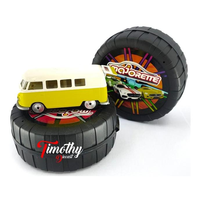 Majorette Diecast Pomade VW Volkswagen T1 Open Cap Kuning Kondisi Baru