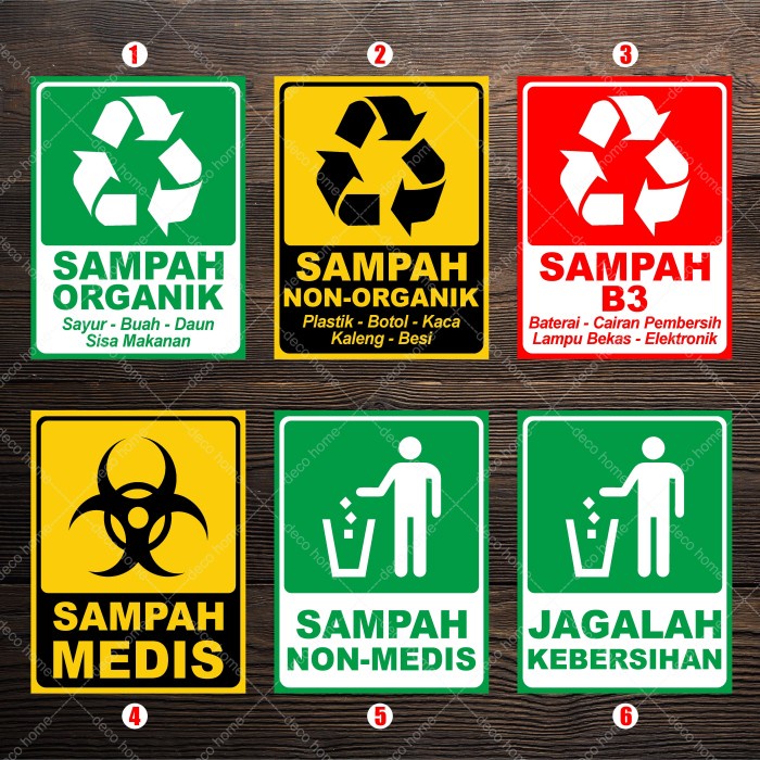 

Sticker Label Sampah Medis Sampah Organik