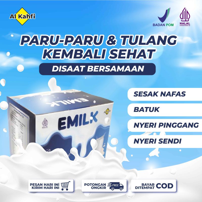 

EMILK Susu Kambing Etawa Bubuk Kemasan Isi 10 Sachet Membuat Menjaga Kesehatan Paru-paru Dan Pencernaan