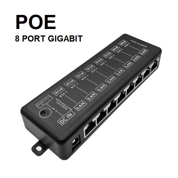 Seller Poe Gigabit Poe Injektor 8Port Gigabit Poe Central 8 Port Gigabit  Poe 8 Port Gigabit 62