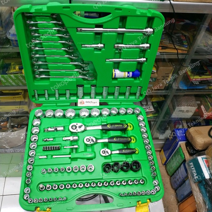 Best Seller Kunci Sok Set 120 Pcs Tekiro - Paket Lengkap Dr 1/4 - 3/8 - 1/2 Inchi