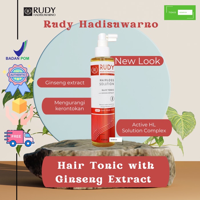 Rh Hair Tonic Perawatan Rambut Rontok Hairloss Rudy Hadisuwarno