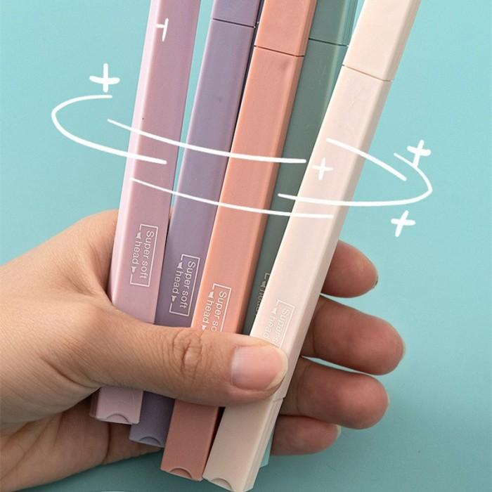 

6 BUAH/LOT SET PENA HIGHLIGHTER MORANDI KEPALA GANDA PENA TEKS SEKOLA