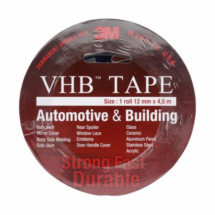 

Double Tape 3M VHB 12mm x 4.5M Original