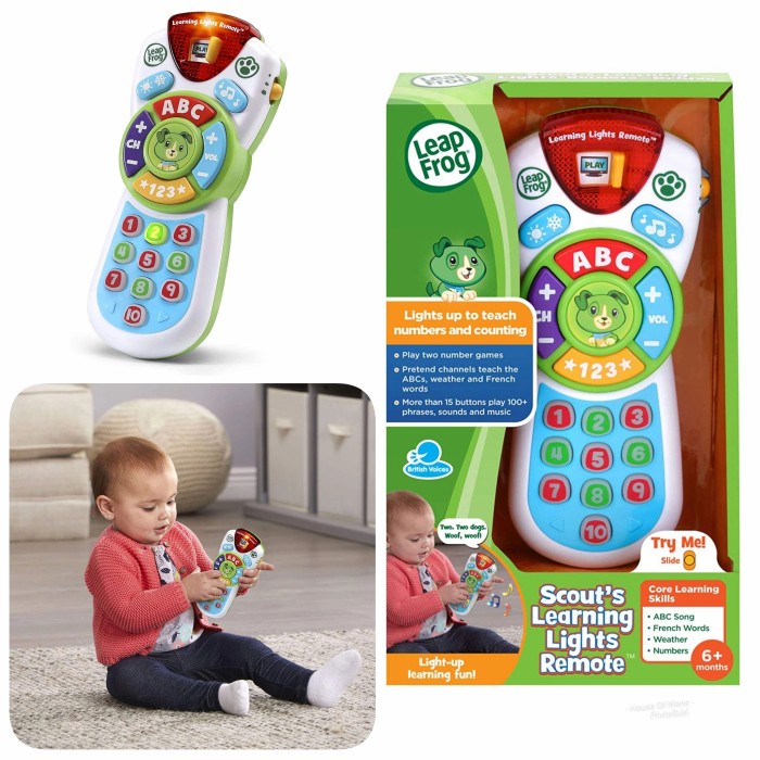 Leapfrog Scout'S Learning Light Remote Deluxe - Mainan Anak Original