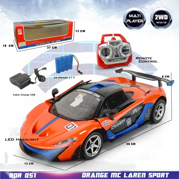 rc mclaren sport rally car mainan mobil remote control buka pintu