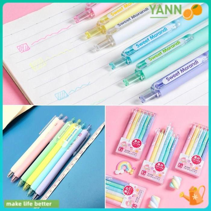 

6PCS / SET PEN HIGHLIGHTER WARNA PERMEN UNTUK MENGGAMBAR /