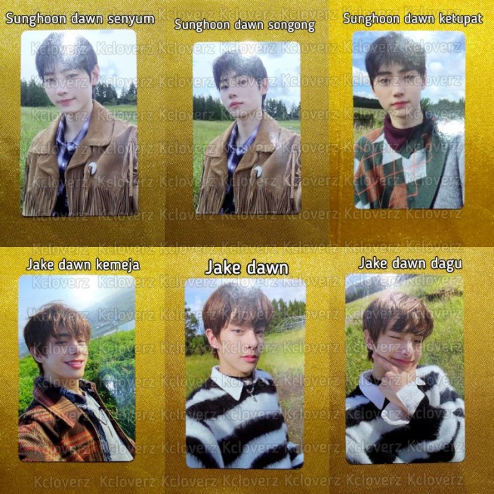 PROMO TERLARIS PC SUNGHOON JAKE DAWN ENHYPEN BDO BCD DAWN, HYPE PHOTOCARD TERMURAH