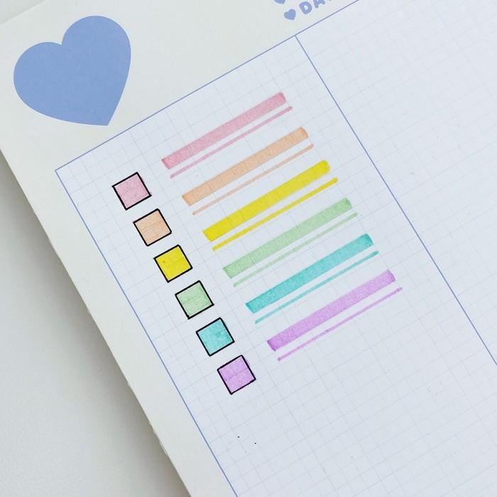 

XS598 WINZIGE 6COLORS HIGHLIGHTER PEN SET COLOUR PEN MARKER JOURL PEN