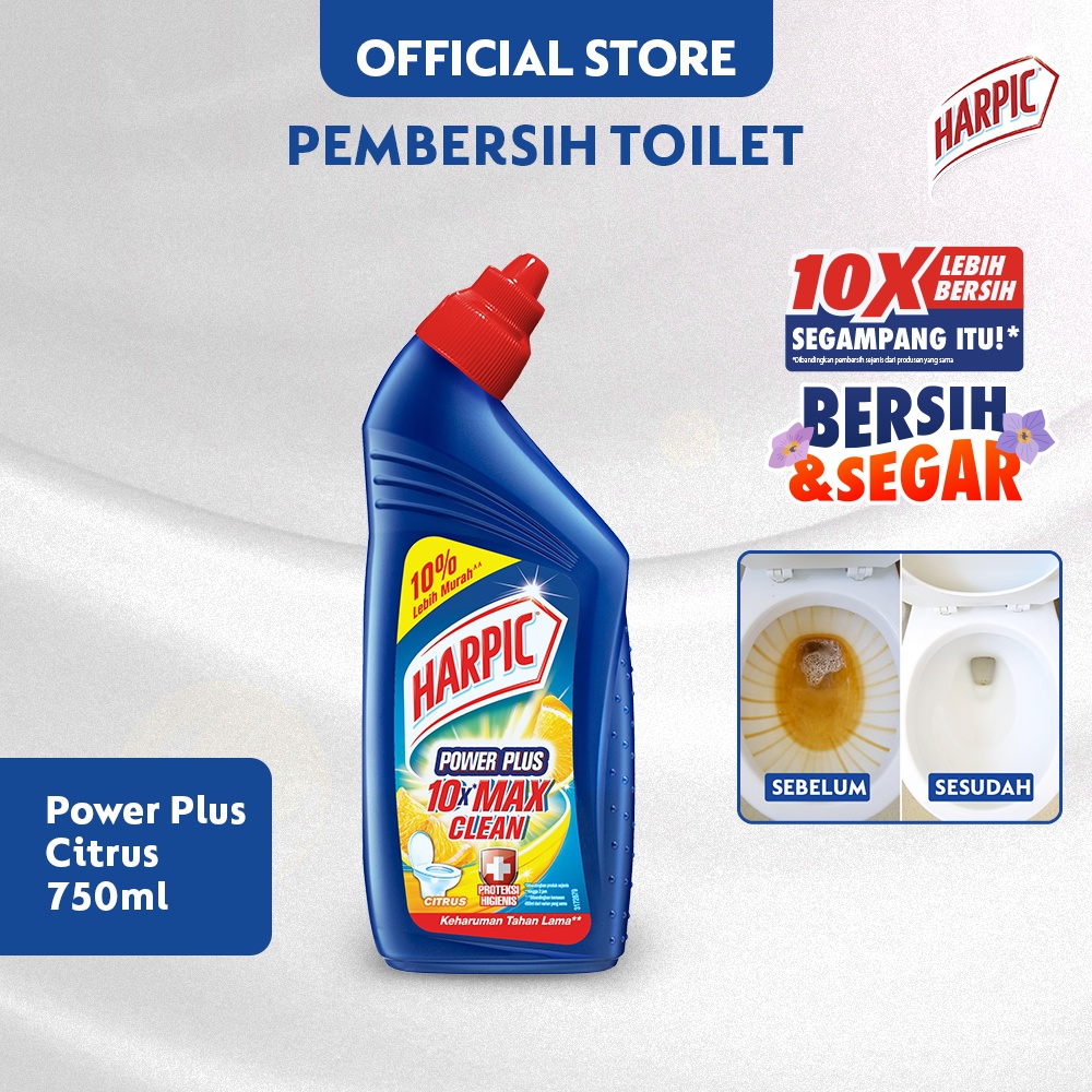 Harpic Power Plus Citrus 750ml Bottle [Pembersih Toilet]