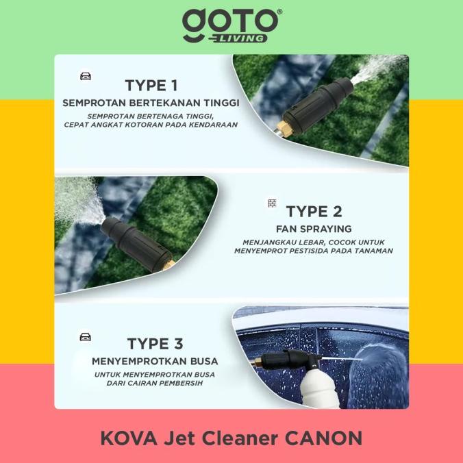 Kova Canon Jet Cleaner High Pressure Alat Steam Mesin Cuci Mobil Motor