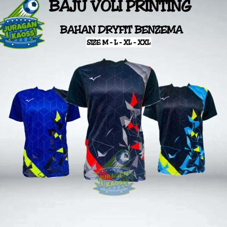 TERBAIK. Baju Voli / Kaos Voli / Kaos Voli Printing / Baju Voli / Jersey Voli / Atasan Olahraga Pria