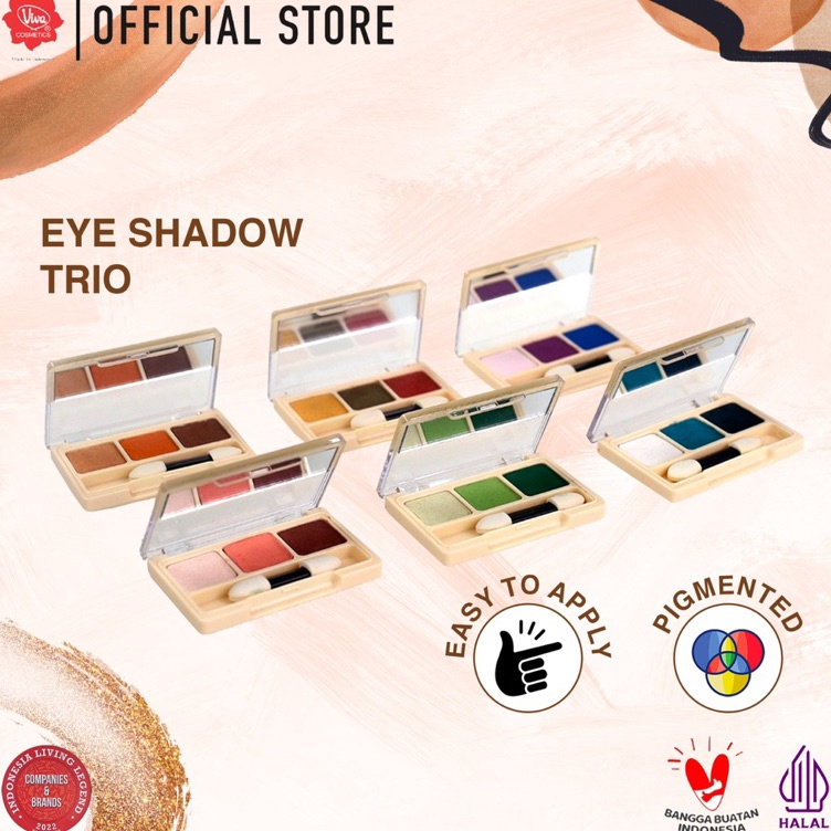Id S8e8D Viva Queen Eye Shadow - Trio (tersedia 6 varian kombinasi warna)