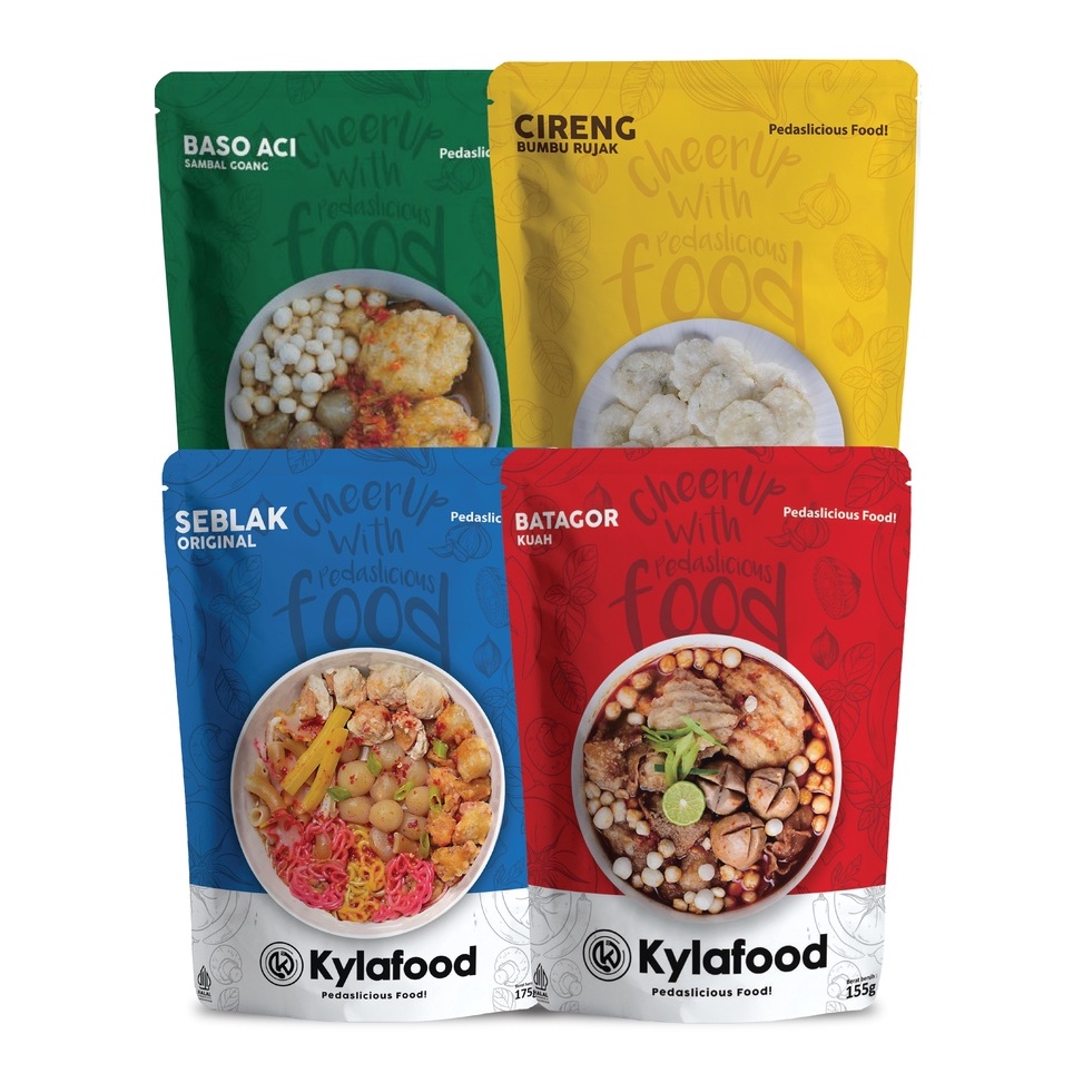 

YWVR5188 COD✔ Kylafood Paket ( Seblak Ori, Batagor Kuah, Cireng Rujak, Boci Goang )