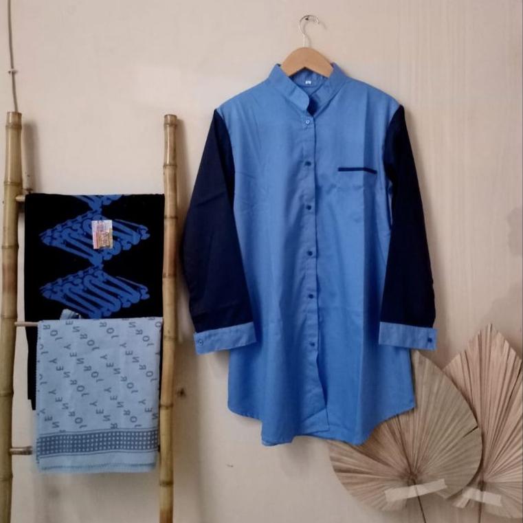 Limited - Setelan Santri Lengkap // Set Santri Putri // Setelan Tunik+Sarung+Jilbab 