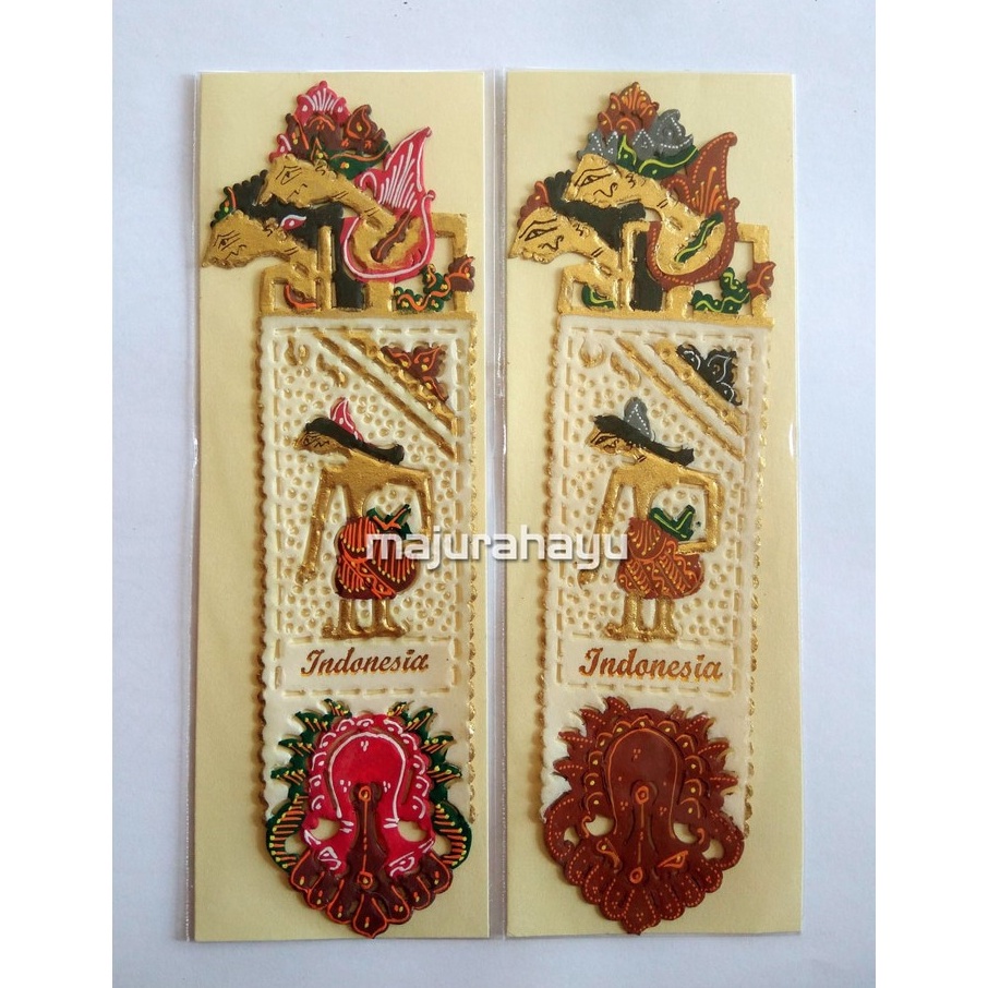 

[PROMO BX5N] Souvenir Pembatas Buku Wayang tulisan Indonesia high quality 8NH