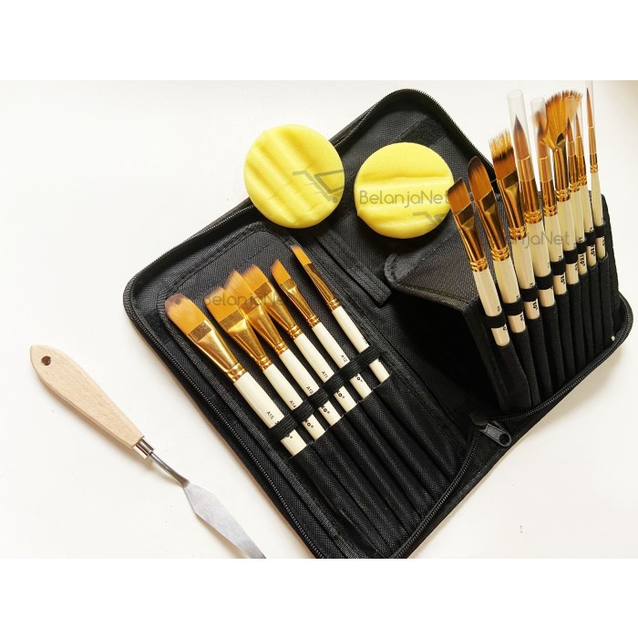 

Set Alat Lukis Kuas Lukis Cat Air Nyak Acrylic Joyko Brs-12