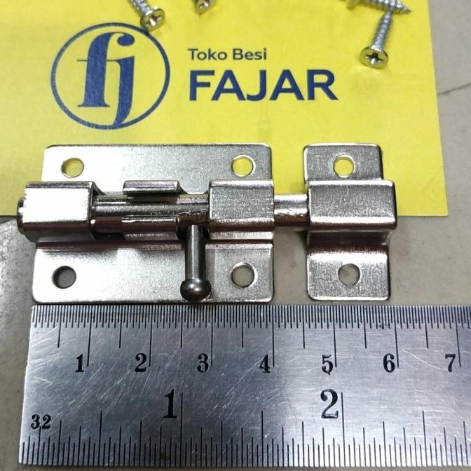 ] Grendel slot kunci pintu jendela kecil mini tebal kuat 4 cm 2 inch