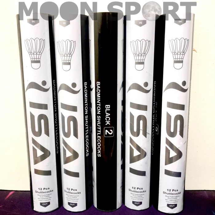 Shuttlecock Isai Hitam Original - Isai Black Kok Bulutangkis