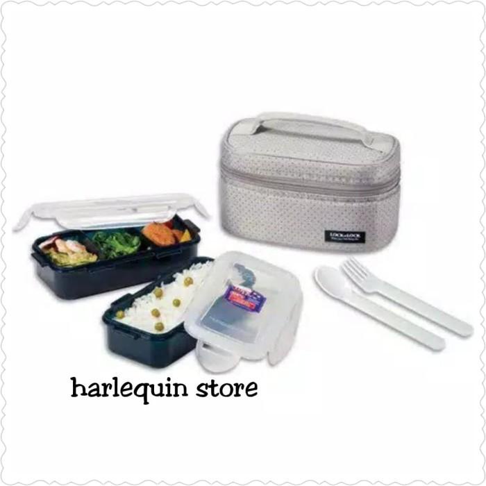 Tempat Makan Set Kotak Makan Lock N Lock With Bag