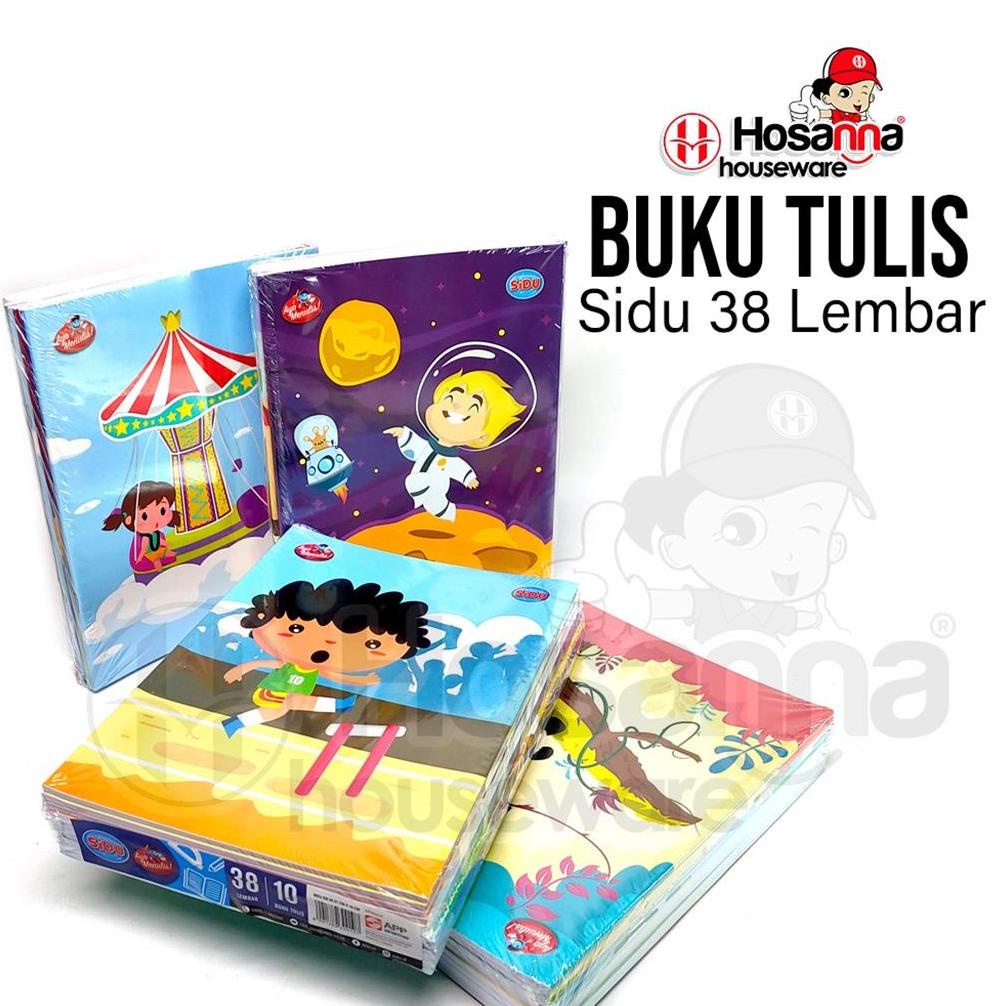 

Terbatas 10Pcs Buku Tulis Sidu Garis 38 Lembar / 1Pack Buku Tulis Sidu Nyp