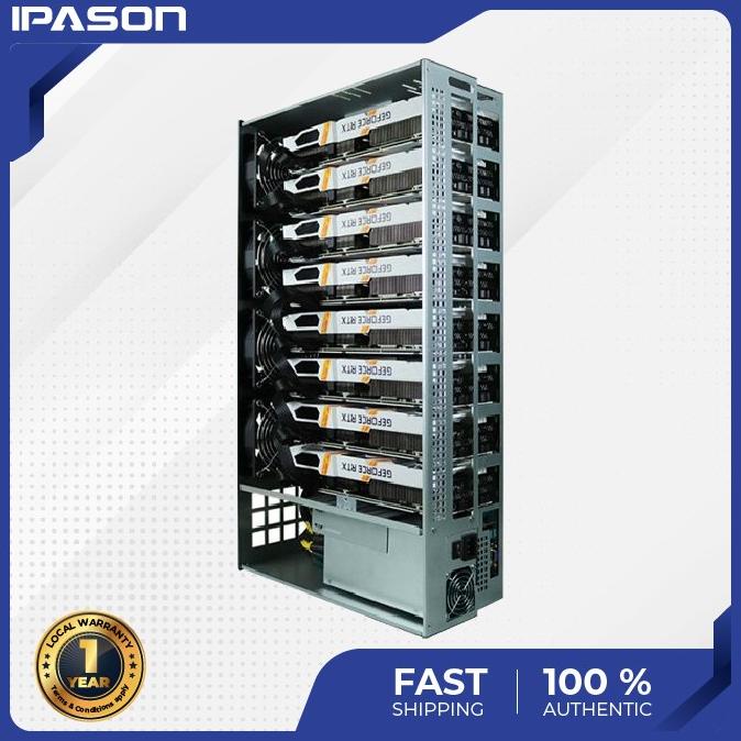 IPASON PAKET HEMAT RIG MINING 8 GPU GTX 1660Super/ RTX3070 VGA